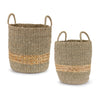 Natural Seagrass Storage Basket Duo – Wicker Accent Style