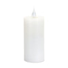 Melrose White LED Designer Wax Candle with Moving Flame