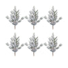 Melrose Flocked Mixed Pine Spray with Pinecone (Set of 6)