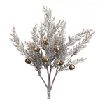 Silver Pine Pick with Bronze Bells 