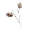 Melrose Silver Pine Cone Spray (Set of 12)