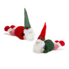 Melrose Plush Gnome Shelf Sitter with Holly Accent (Set of 2)