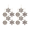 Melrose Cut Cookie Design Snowflake Ornament (Set of 12)