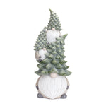 Melrose Stone Holiday Gnome Stack with Pine Tree Hat 23.25"H