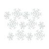 Melrose Traditional White Wood Cut Out Snowflake Decor (Set of 12)