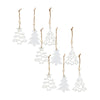 Melrose Wood Tree Tag Ornament with Beaded Hanger (Set of 9)