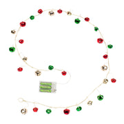 Melrose LED Lighted Sleigh Bell String Garland (Set of 12)