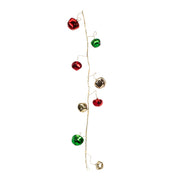 Melrose LED Lighted Sleigh Bell String Garland (Set of 12)