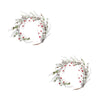 Melrose Snowy Flocked Twig Pine Garland with Sleigh Bells (Set of 2)