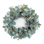 Fabric Eucalyptus Wreath Realistic Greenery Decor – 20 Inch by Melrose