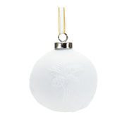 Christmas Porcelain Pine Cone Ball Ornaments – Set of 6 – 3 Inch