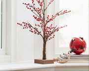 LED Berry Tree 38 in Height Paper Foam For Indoor Winter Display By Melrose