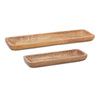 Mango Wood Dough Bowl Centerpiece Trays