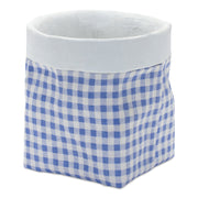 Decorative Blue and White Cement Pots in Two Sizes