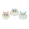 Melrose Whimsical Pastel Terra Cotta Owl Figurine (Set of 12)