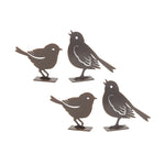 Melrose Metal Cut Out  Bird Figurine (Set of 2)