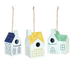 Melrose Hanging Metal Bird House Garden Decor (Set of 3)