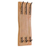 Mango Wood Iron Wall Hook 27.25 Inch Rustic White Hanging Organizer Melrose