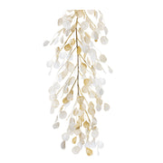 Melrose Ivory Silver Dollar Eucalyptus Garland (Set of 2)
