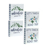 Adventure Awaits Wall Signs – Rustic MDF Travel Block Art (Set of 4)