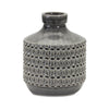Ribbed Terra Cotta Vase – Green Clay – 10" Height Home Accent By Melrose