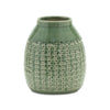 Green Terra Cotta Table Vase – Textured Clay – 8.75"H – Indoor Home Decor – by Melrose