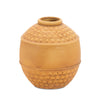 Brown Centerpiece Vase – 8.75"H – Textured Clay Vase By Melrose
