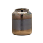 Decorative Terra Cotta Vase – Two Tone Clay Design – 8.5"H Modern Style By Melrose