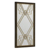 Melrose Metal Wall Mirror with Art Deco Design 23.75"H