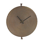 Metal Wall Clock – Bronze Iron Design – 16.25"H Suspended Style By Melrose