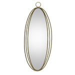 Melrose Iron Oval Wall Mirror 34.25"H