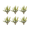 Fern Leaf Bush Set of 6 17.5 inch Height Plastic Stems for Home or Office Decor By Melrose