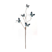 Butterfly Accent Stem Set of 6 39 inch Height Blue Faux Spray for Vases By Melrose