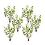 Faux Fern Bundle Set of 6 with 37 Inch Height Variegated Greenery Stems for Home Decor by Melrose