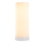 LED FIA Flame Designer Candle PP Plastic 3" x 7.5" with Orange Glow & Remote Timer Feature by Melrose