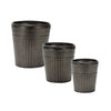 Pewter Metal Planters 