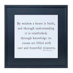 Melrose Proverbs 24 Wooden Sentiment Plaque 19.75"SQ