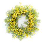 Melrose Fern and Mimosa Wreath 27"D