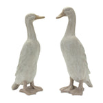 Farmhouse Duck Garden Decor Set of 2 – 18.75" Tall Resin Statues by Melrose