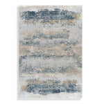 Uttermost Bremen Modern Abstract Rug in Sage, Taupe, Blue, and Gray – 5' x 7.5' Durable Polyester Blend
