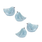 Melrose Cracked Terra Cotta Bird Figurine with Distressed Finish (Set of 4)