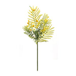 Green and Yellow Artificial Mimosa Spray Set of 6 – 21.5 Inch Height – Floral Display By Melrose
