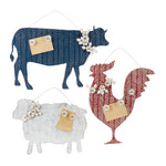 Melrose Farm Animal Magnetic Memo Board (Set of 3)