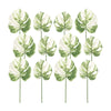 Faux Philo Spray Set Green and White 29 Inch Leaves for Indoor Use By Melrose