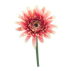 Faux Gerbera Daisy Spray Set Pink and Green 22 Inch Stems for Indoor Use By Melrose