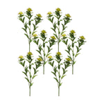 Thistle Spray Set Of 6 Green 34.75 Inch Faux Stems for Indoor Arrangements By Melrose