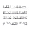 Melrose Bless Our Home and Heart Sentiment Decor (Set of 4)