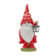 Melrose Raincoat Garden Gnome Statue with Lantern Accent 24.75