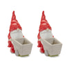 Melrose Raincoat Garden Gnome Statue with Wheelbarrow Planter 24.75"H