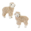 Melrose Standing Plush Sheep Decor with Curly Hair (Set of 2)